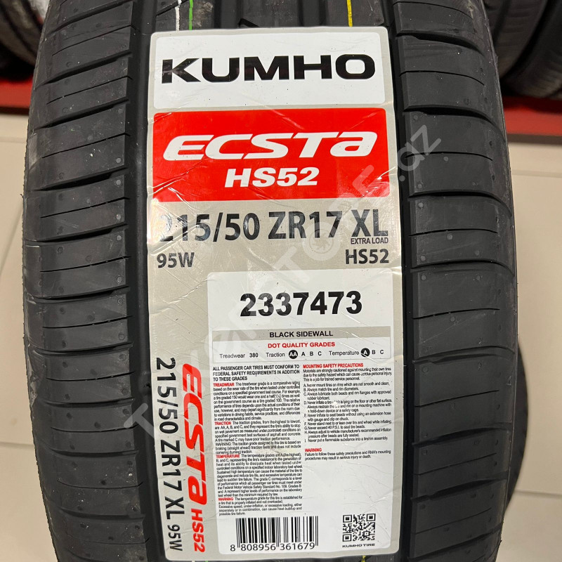 Kumho Ecsta HS52 215 50 ZR17 95W XL T k rStore Kumho Ecsta HS52 215 50 ZR17 95W XL T k rStore